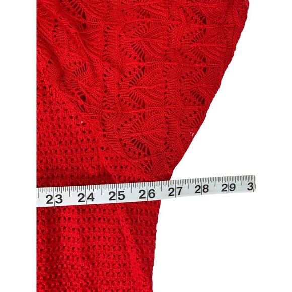 Westport Women Red3X Knitted Short Cardigan - Picture 5 of 6